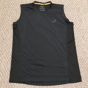 Asics Motion Dry Mens Tank Top (Gray)